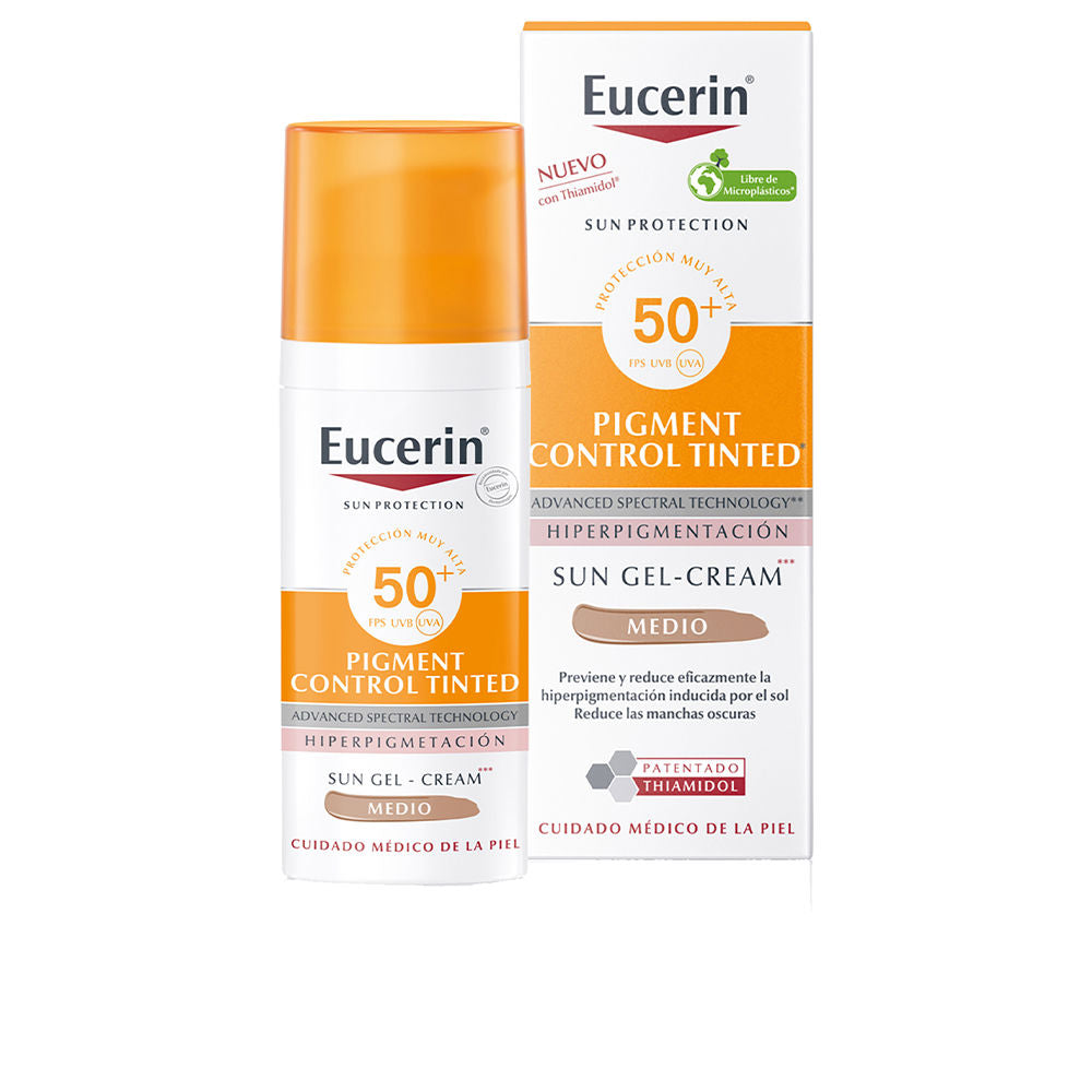EUCERIN SUN PROTECTION pigment control gel-cream color SPF50+ #medium 50 ml