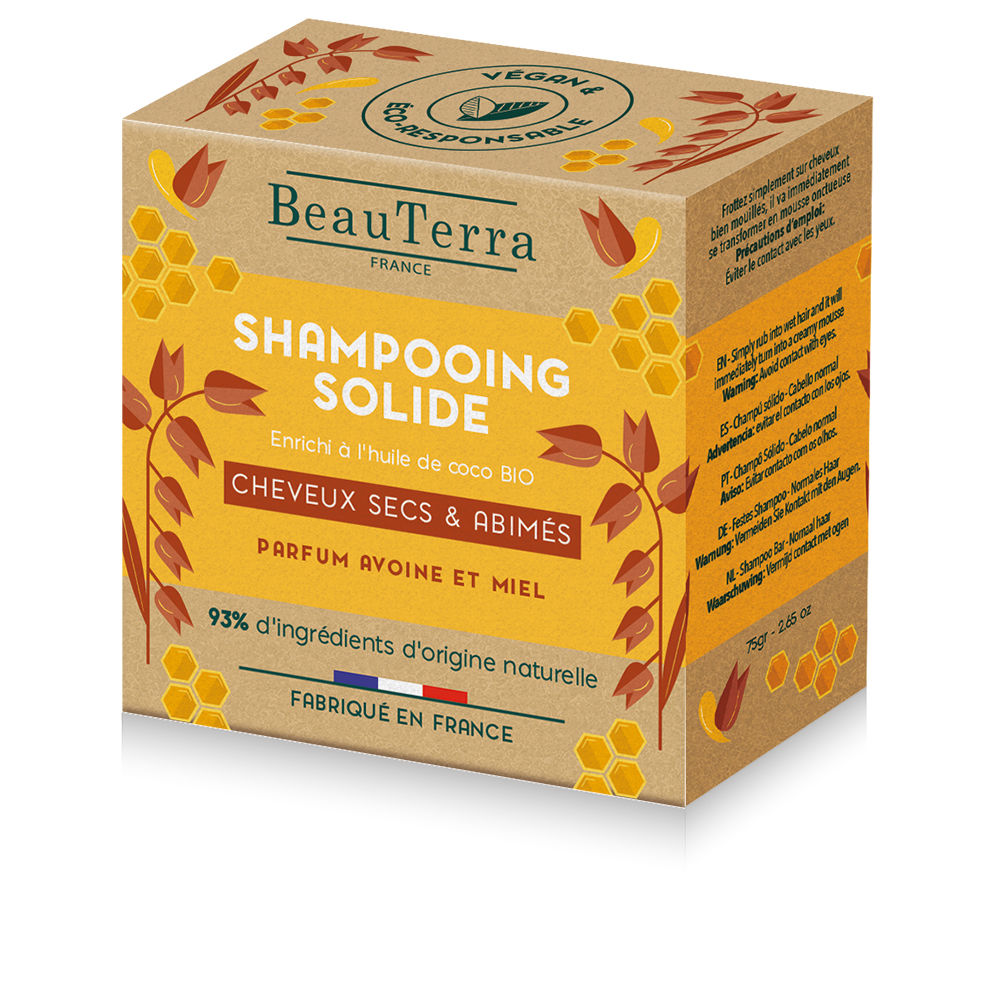 BEAUTERRA SOLIDE oatmeal and honey shampoo 75 gr