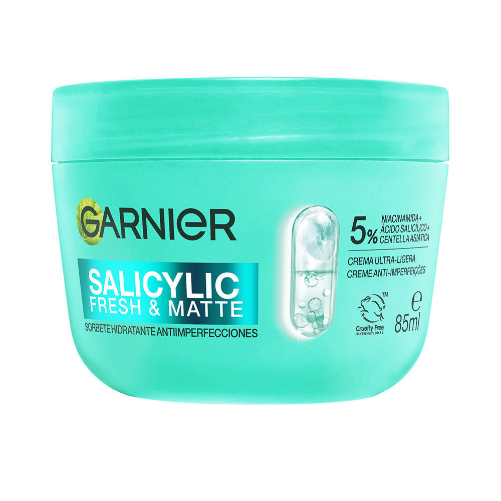 GARNIER SALICYLIC FRESH &amp; MATTE moisturizing anti-blemish sorbet 85 ml