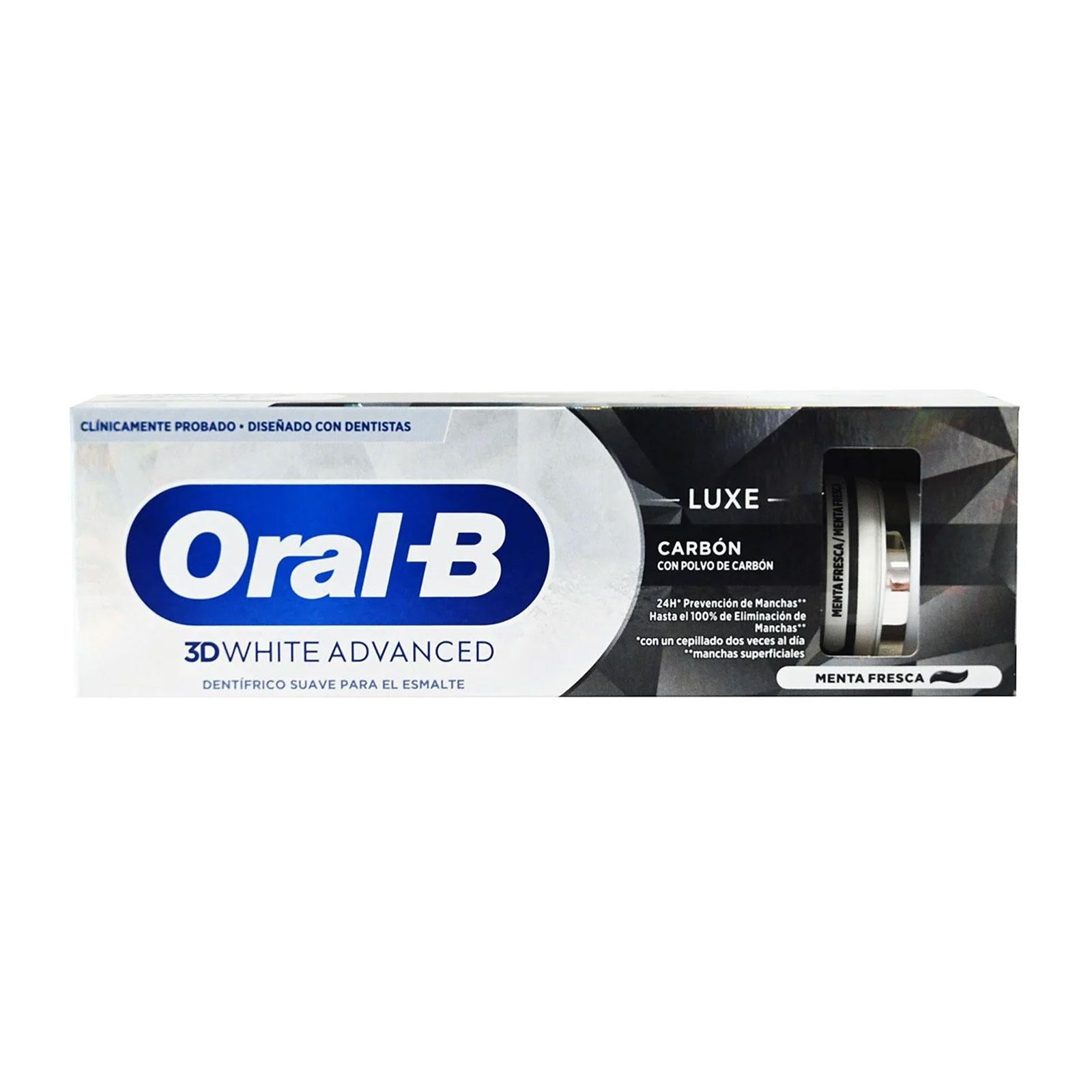 ORAL-B 3D WHITE LUXE charcoal toothpaste 75 ml