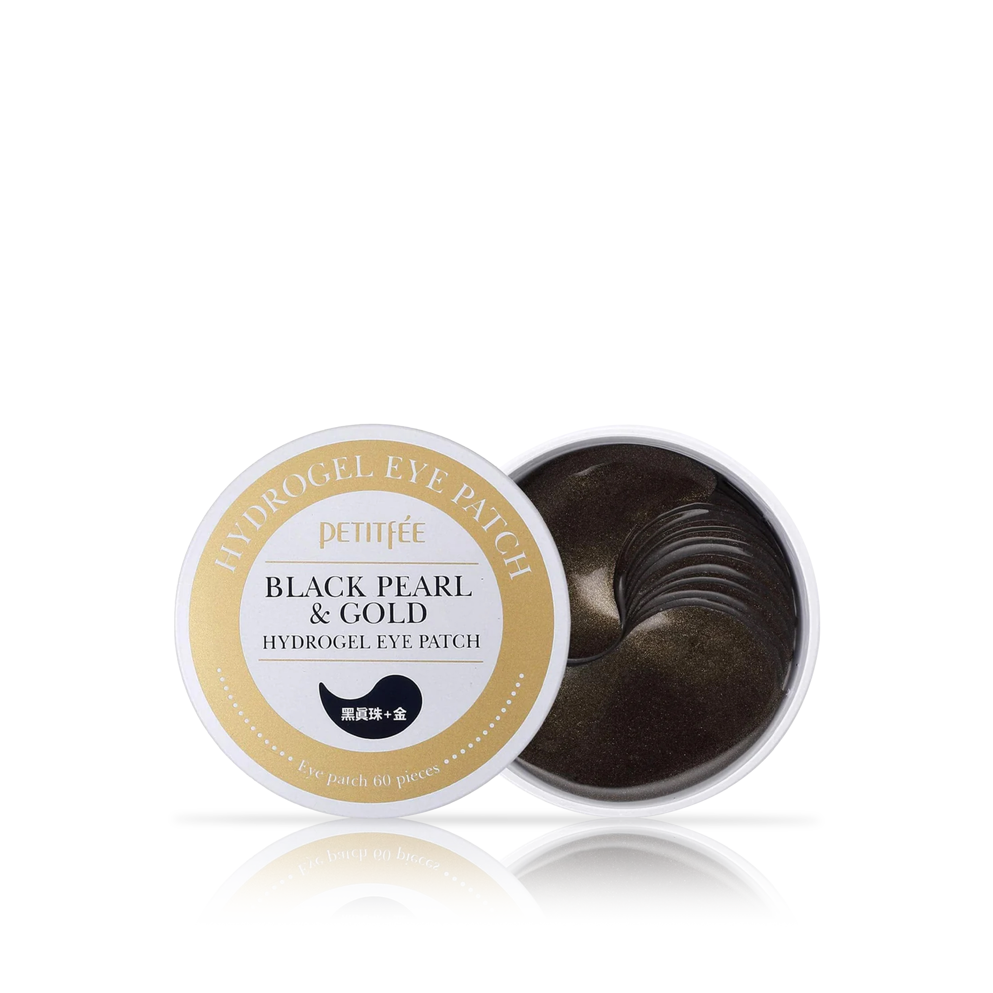 PETITFÉE BLACK PEARL & GOLD hydrogel eye patch 60 u