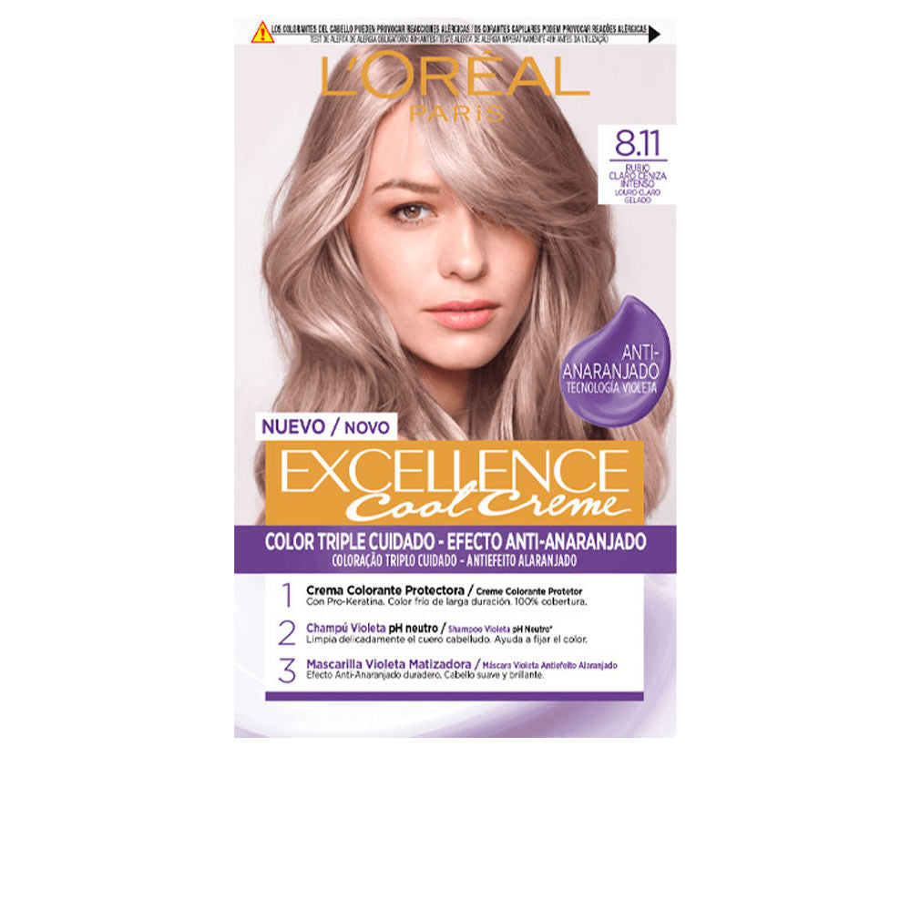 L'ORÉAL PARIS EXCELLENCE COOL dye #8.11-light ash blonde 192 ml
