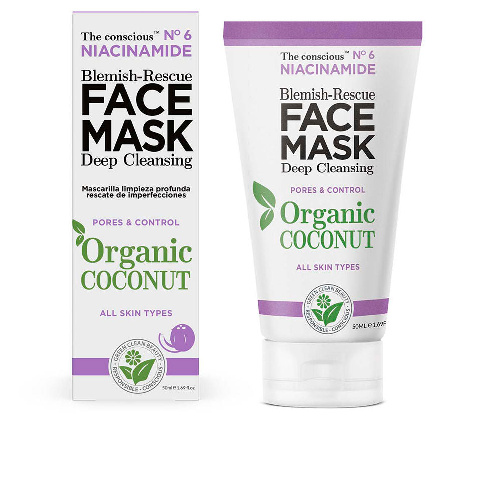 THE CONSCIOUS™ NIACINAMIDE blemish-rescue face mask organic coconut 50 ml
