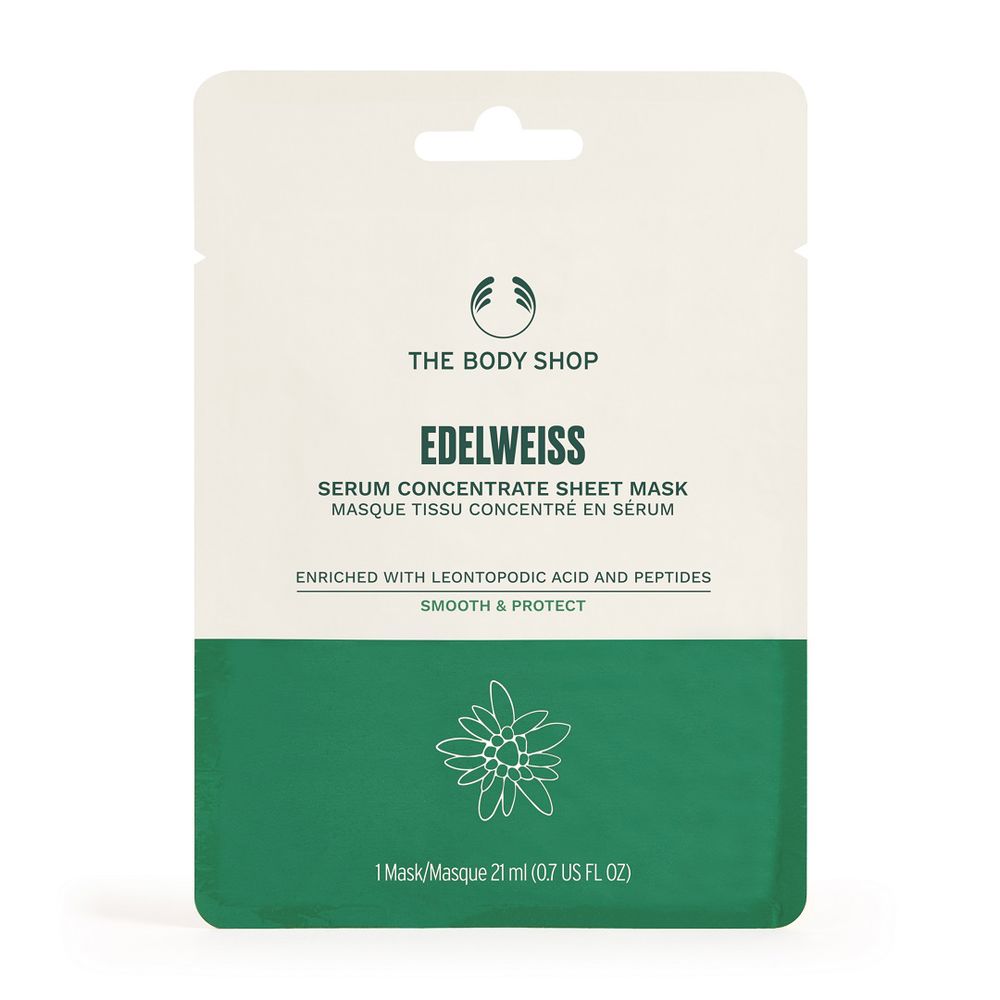 THE BODY SHOP EDELWEISS serum concentrate sheet mask 1 u