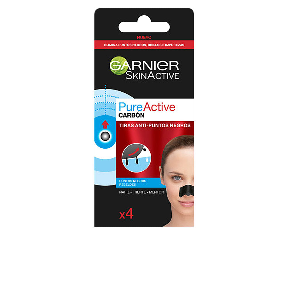 GARNIER PURE ACTIVE CARBON tiras anti-puntos negros 4 u