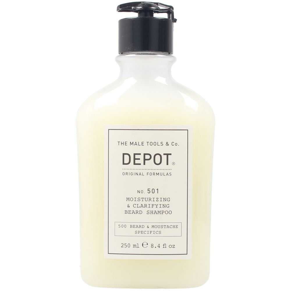DEPOT BEARD &amp; MUSTACHE Nº501 moisturizing &amp; clarifying beard shampoo 250 ml