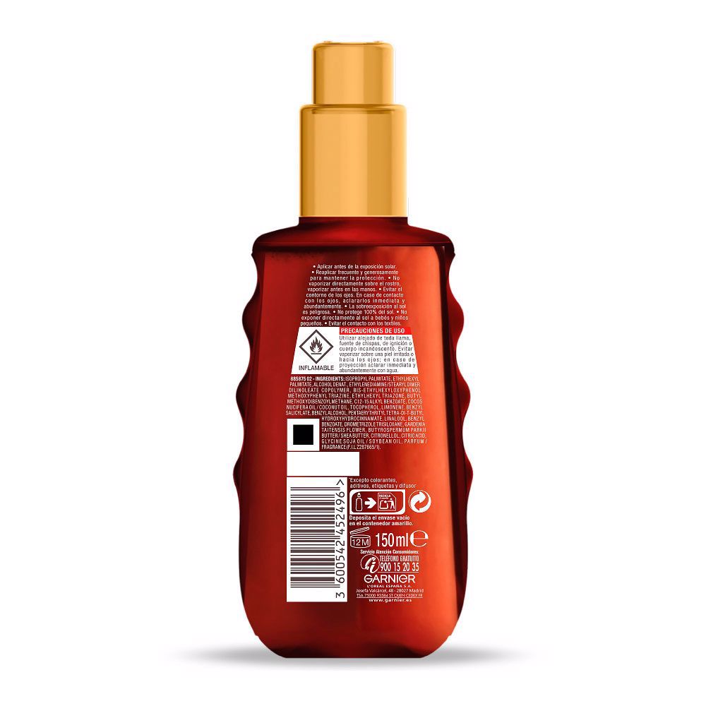 GARNIER ACEITE PROTECTOR dorado sublime SPF20 spray 150 ml
