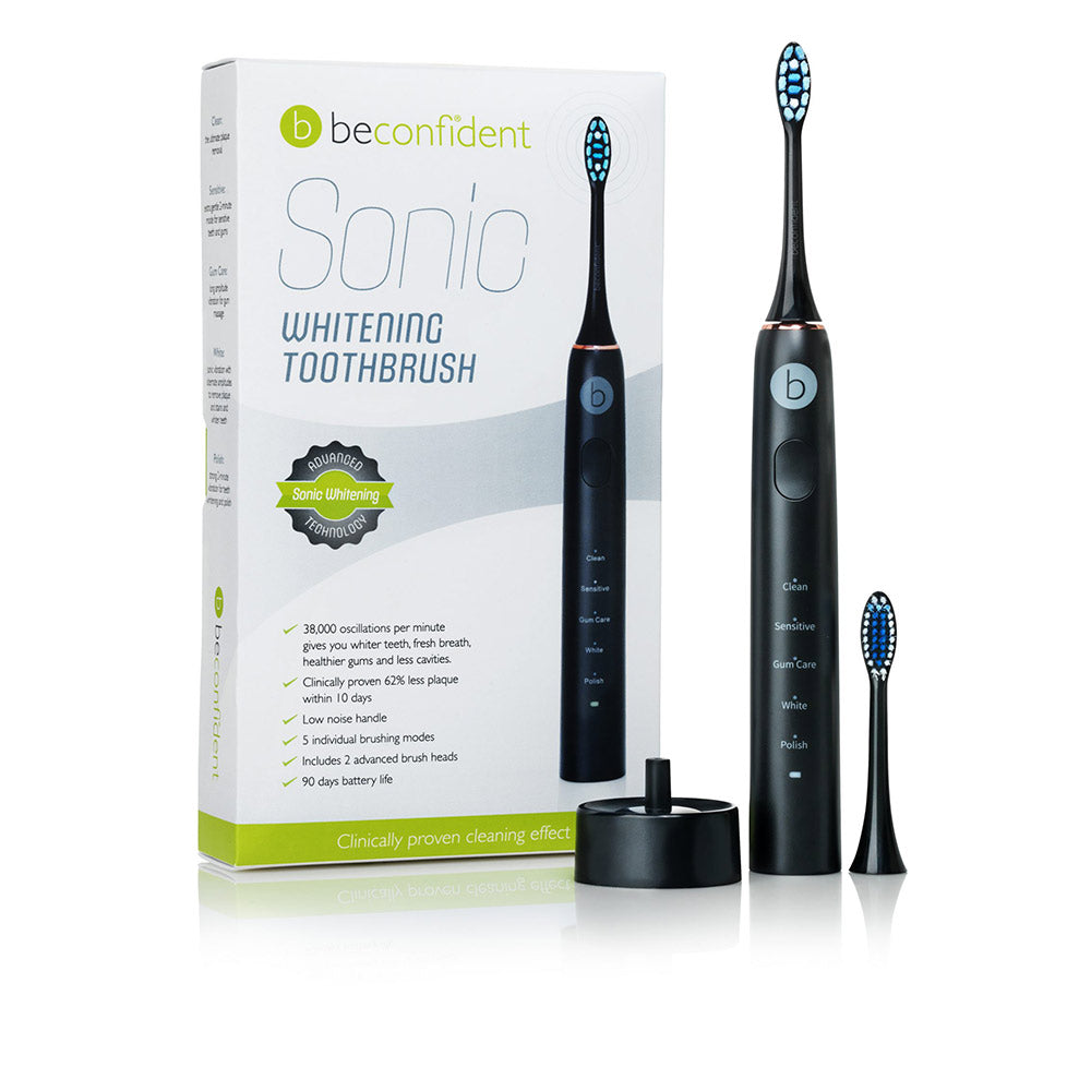 BECONFIDENT SONIC electric whitening toothbrush #black/rose gold 1 u