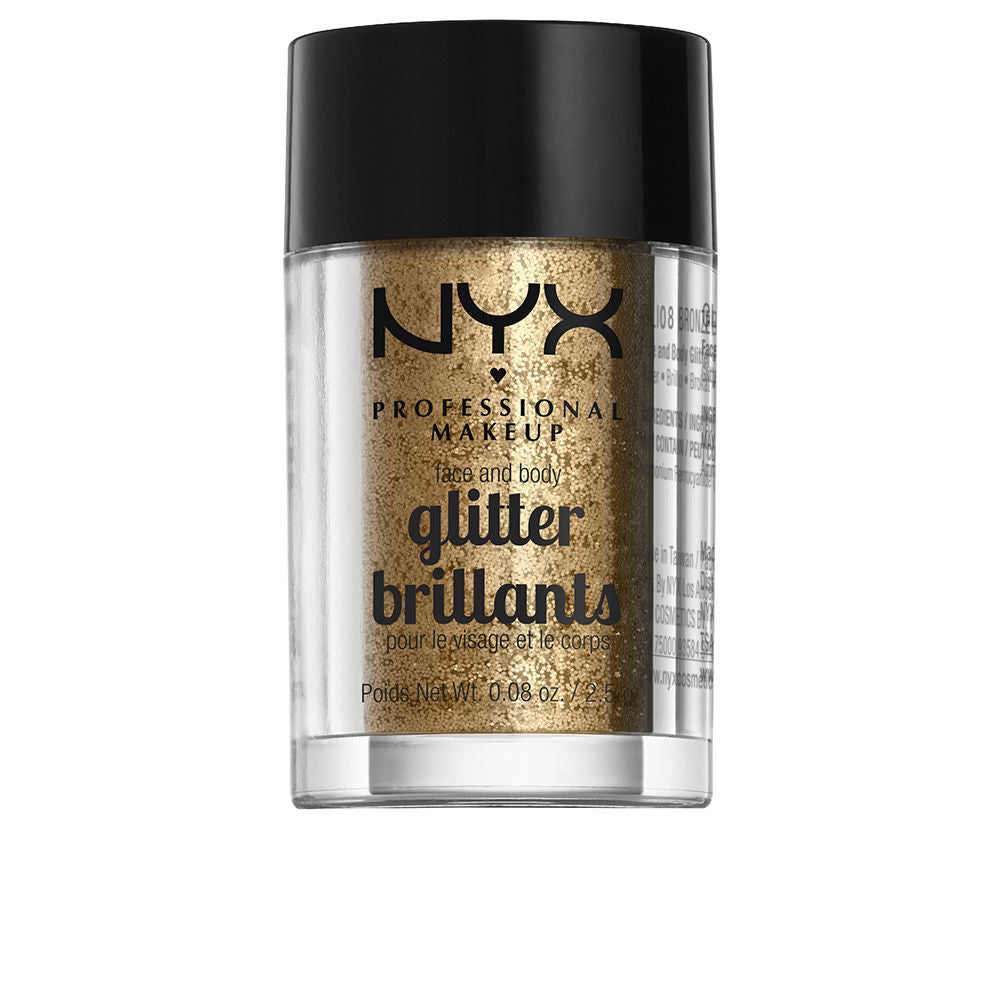 NYX PROFESSIONAL MAKE UP GLITTER BRILLANTS face and body #bronze