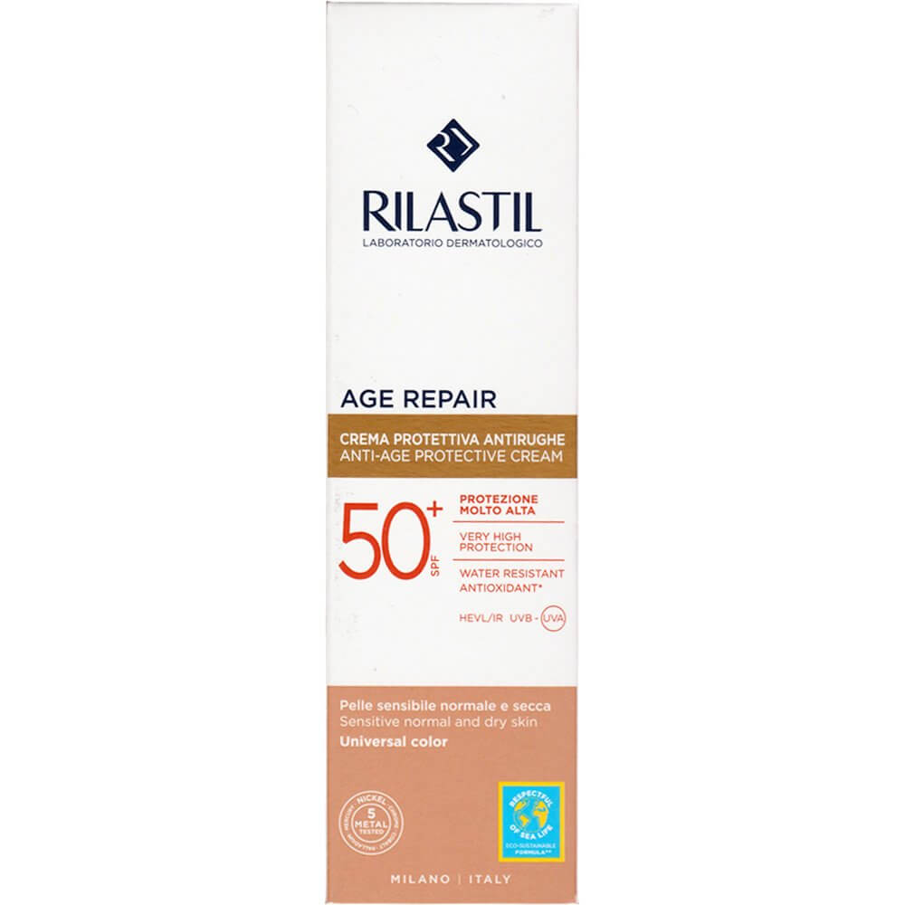 RILASTIL SUN SYSTEM AGE REPAIR COLOR fotoprotector antiedad con color SPF50+ 50 ml