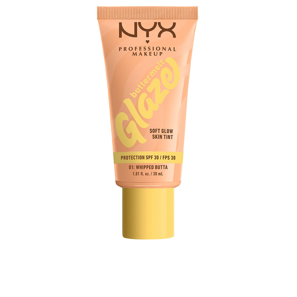 NYX PROFESSIONAL MAKE UP BUTTERMELT GLAZE sunscreen tint + SPF30 #01-Whipped butta 30 ml
