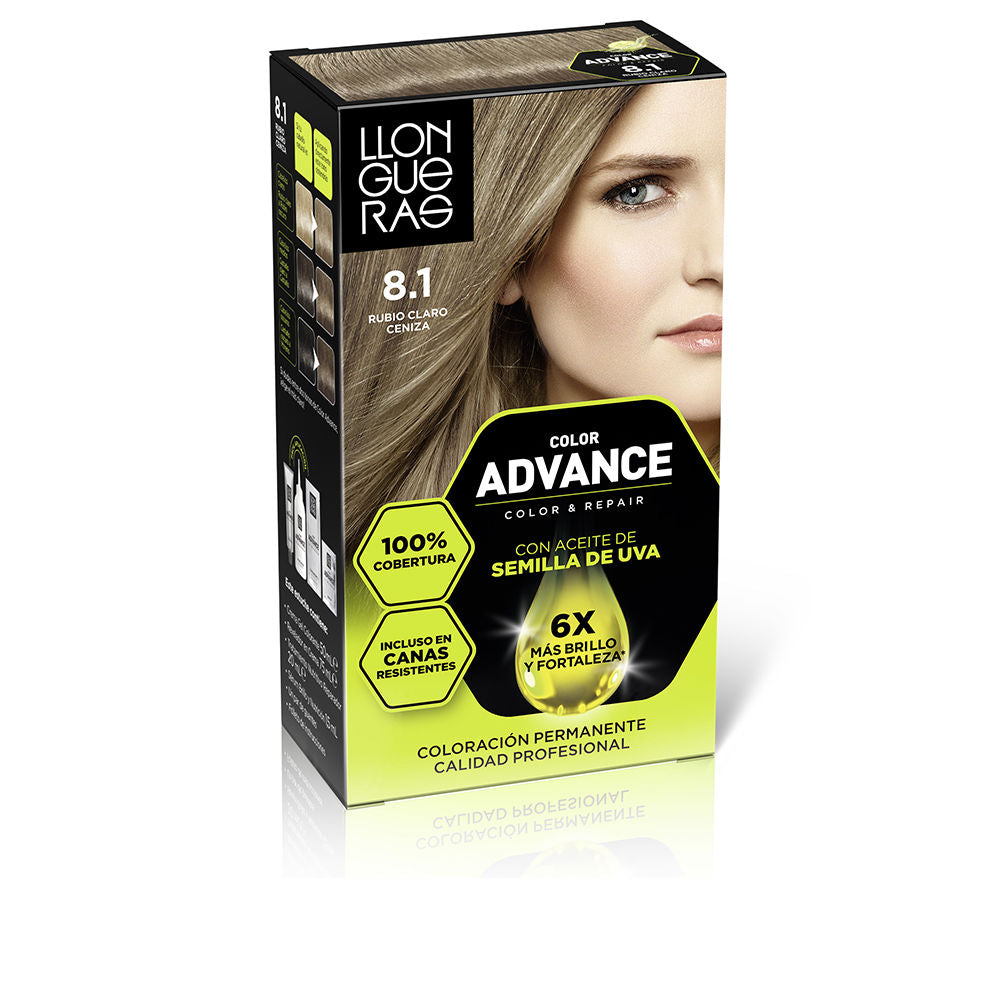 LLONGUERAS COLOR ADVANCE #8,1-rubio claro ceniza 1 u