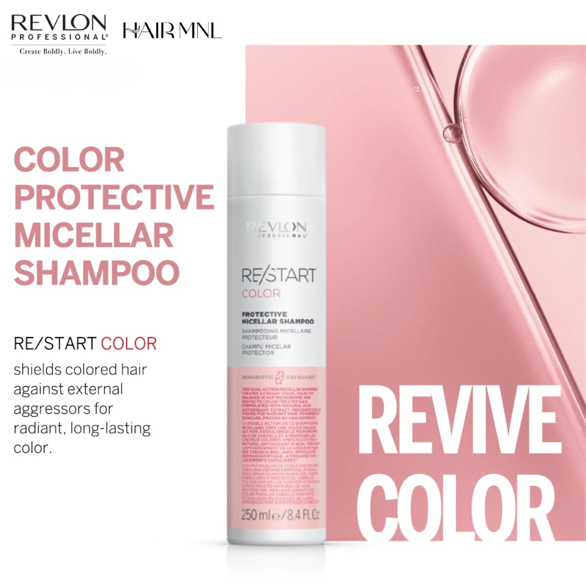 REVLON RE-START color protective micellar shampoo 1000 ml