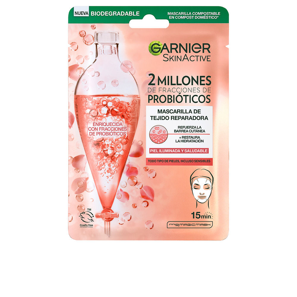 GARNIER SKINACTIVE PROBIÓTICOS mascarilla tejido reparadora e iluminadora 1 u