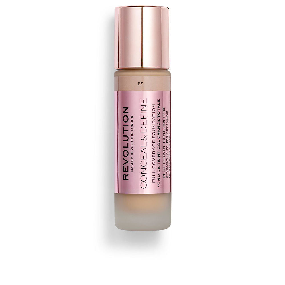 REVOLUTION MAKE UP CONCEAL & DEFINE full coverage foundation #F7