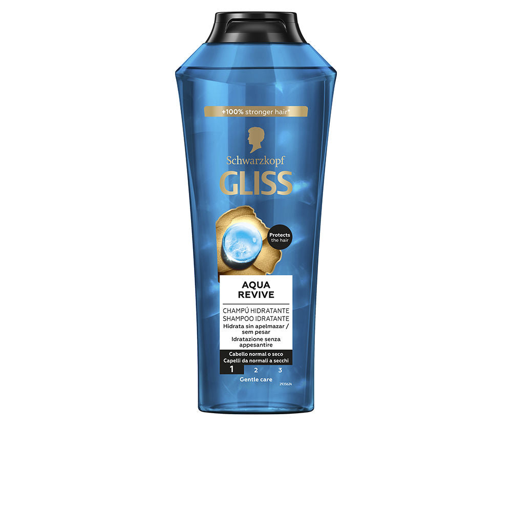 SCHWARZKOPF MASS MARKET GLISS AQUA REVIVE moisturizing shampoo 400 ml