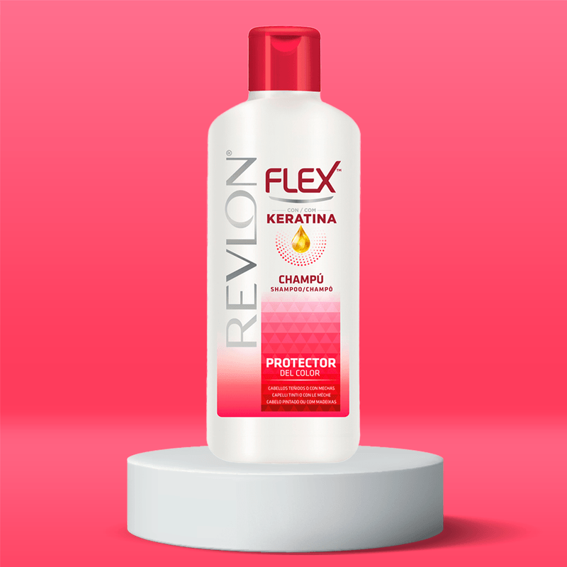 REVLON MASS MARKET FLEX KERATIN protective color tinted shampoo 650 ml