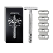 WILKINSON DOUBLE EDGE RAZOR machine + 6 refill blades (6 units)