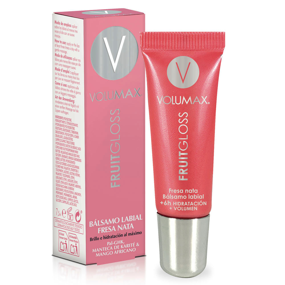 VOLUMAX FRUITGLOSS lip hydration #strawberry cream 7.5 ml