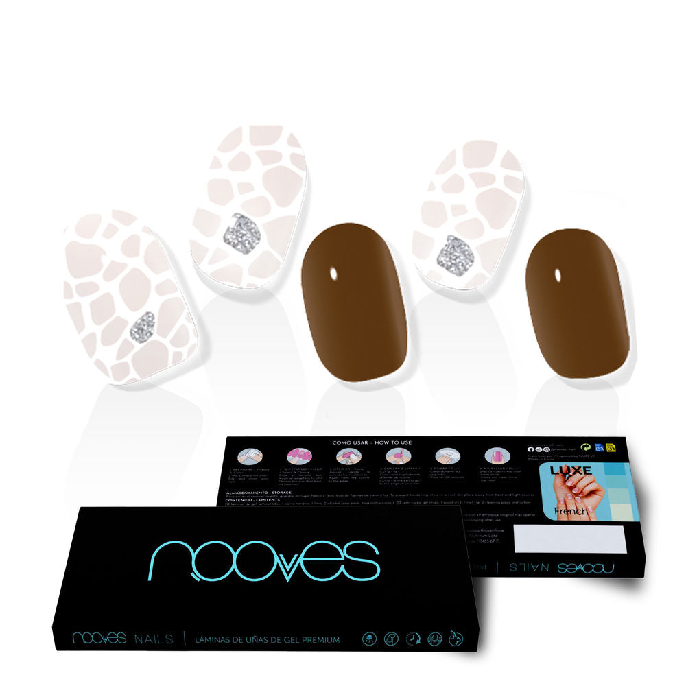 NOOVES GEL NAILS suzanne premium glam #glitter 20 u