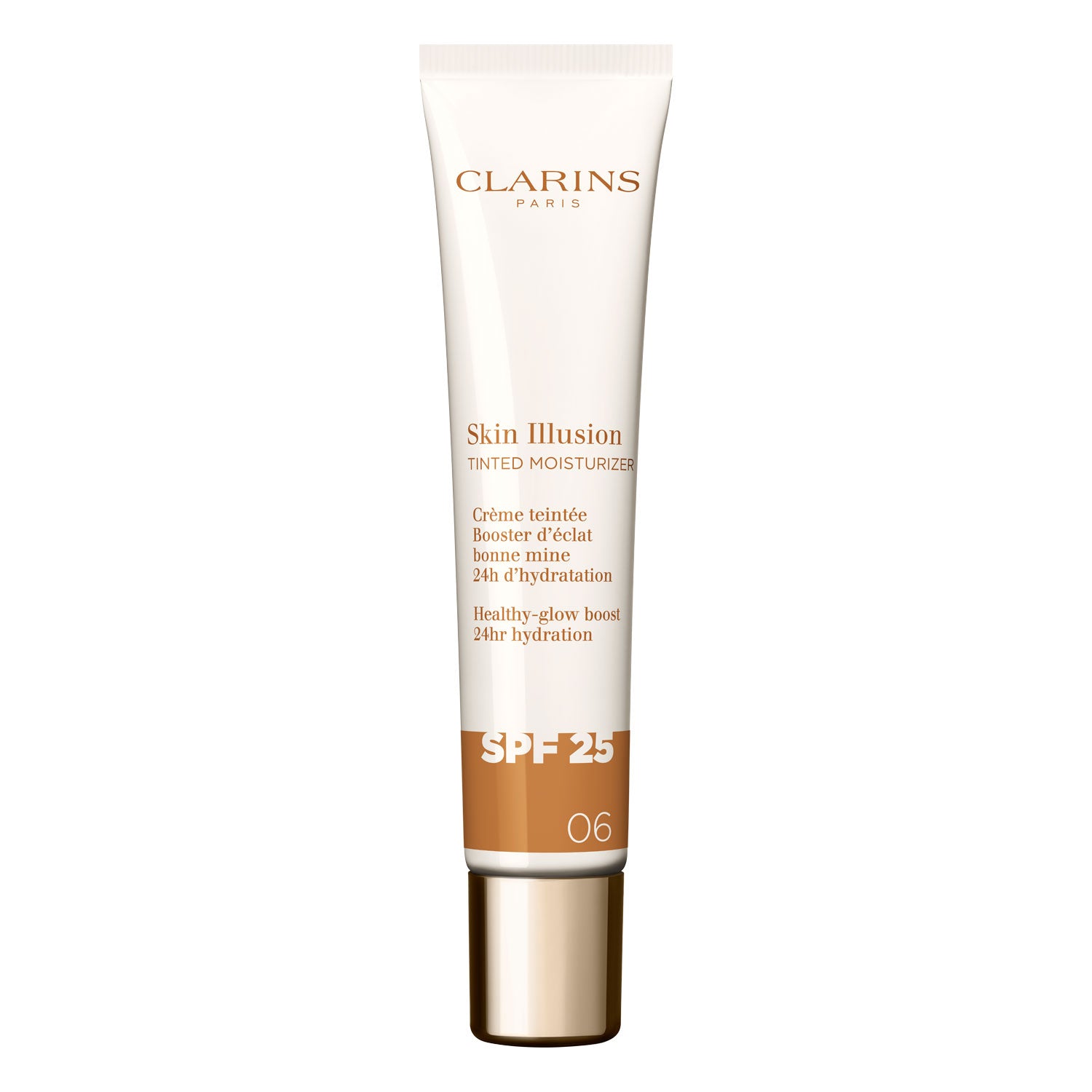 CLARINS SKIN ILLUSION TINTED MOISTURIZER anti-aging tinted glow treatment SPF 25 #06 40 ml