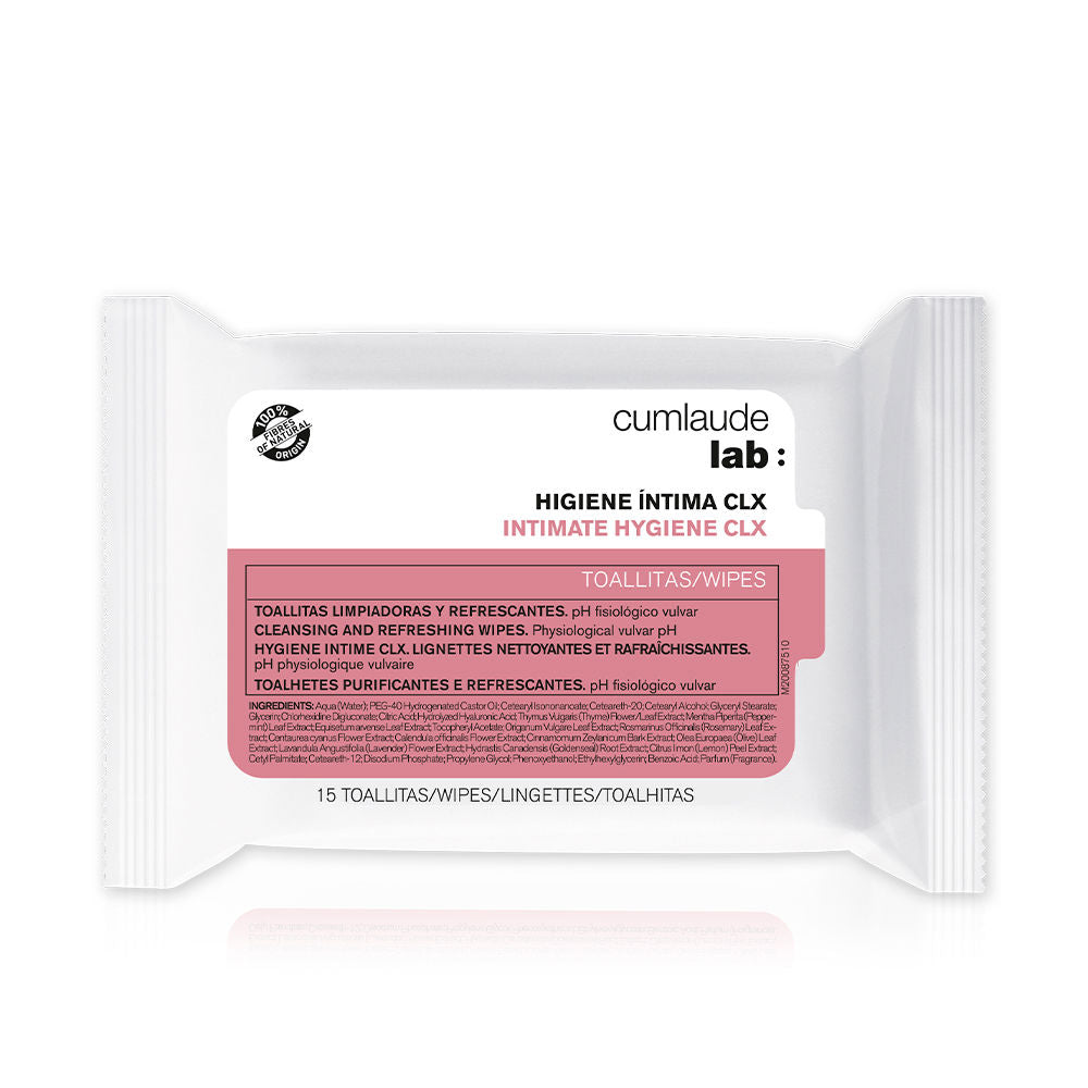 CUMLAUDE LAB CLX INTIMATE HYGIENE wipes 15 u