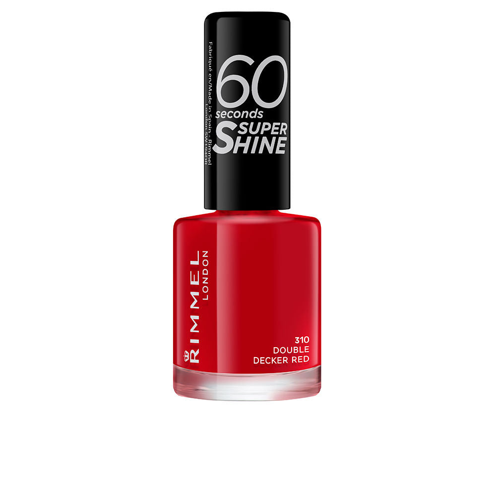 RIMMEL LONDON 60 SECONDS SUPER SHINE nail polish #310-double decker red 8 ml