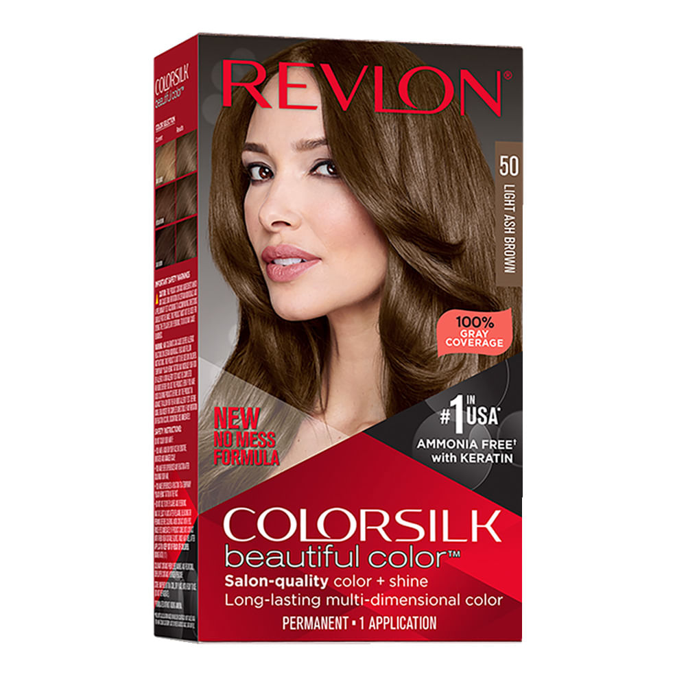 REVLON MASS MARKET COLORSILK tinte #50-castaño claro cenizo 1 u