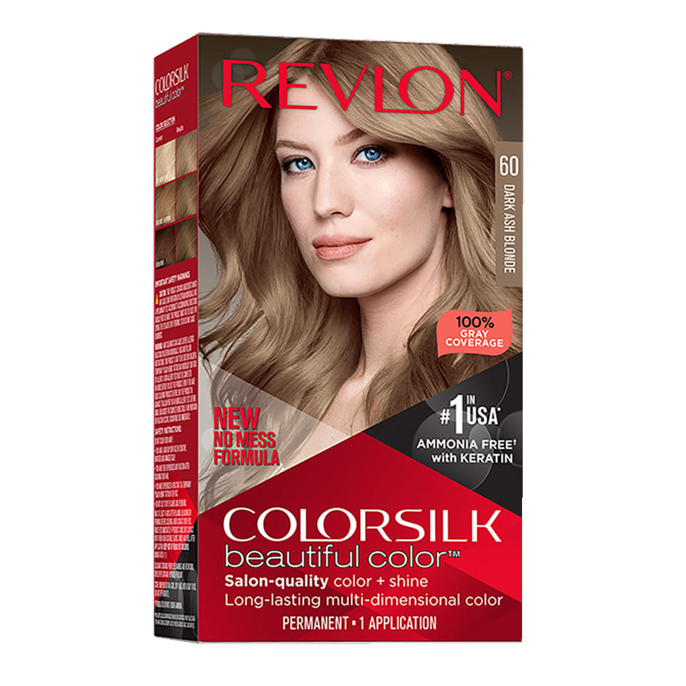 REVLON MASS MARKET COLORSILK tinte #60-rubio oscuro cenizo 1 u