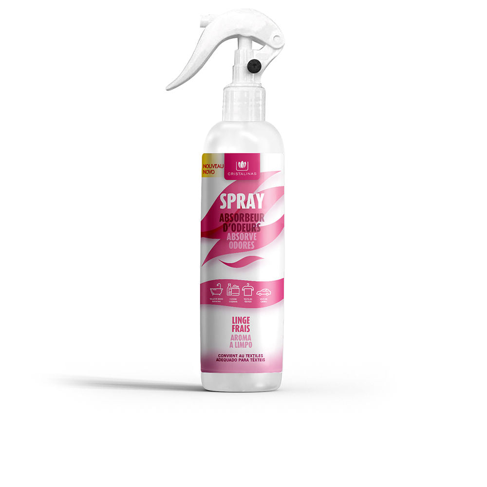 CRISTALINAS SPRAY absorbs odors #clean aroma 250 ml