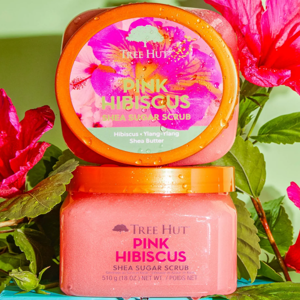 TREE HUT Pink hibiscus sugar scrub 510 gr