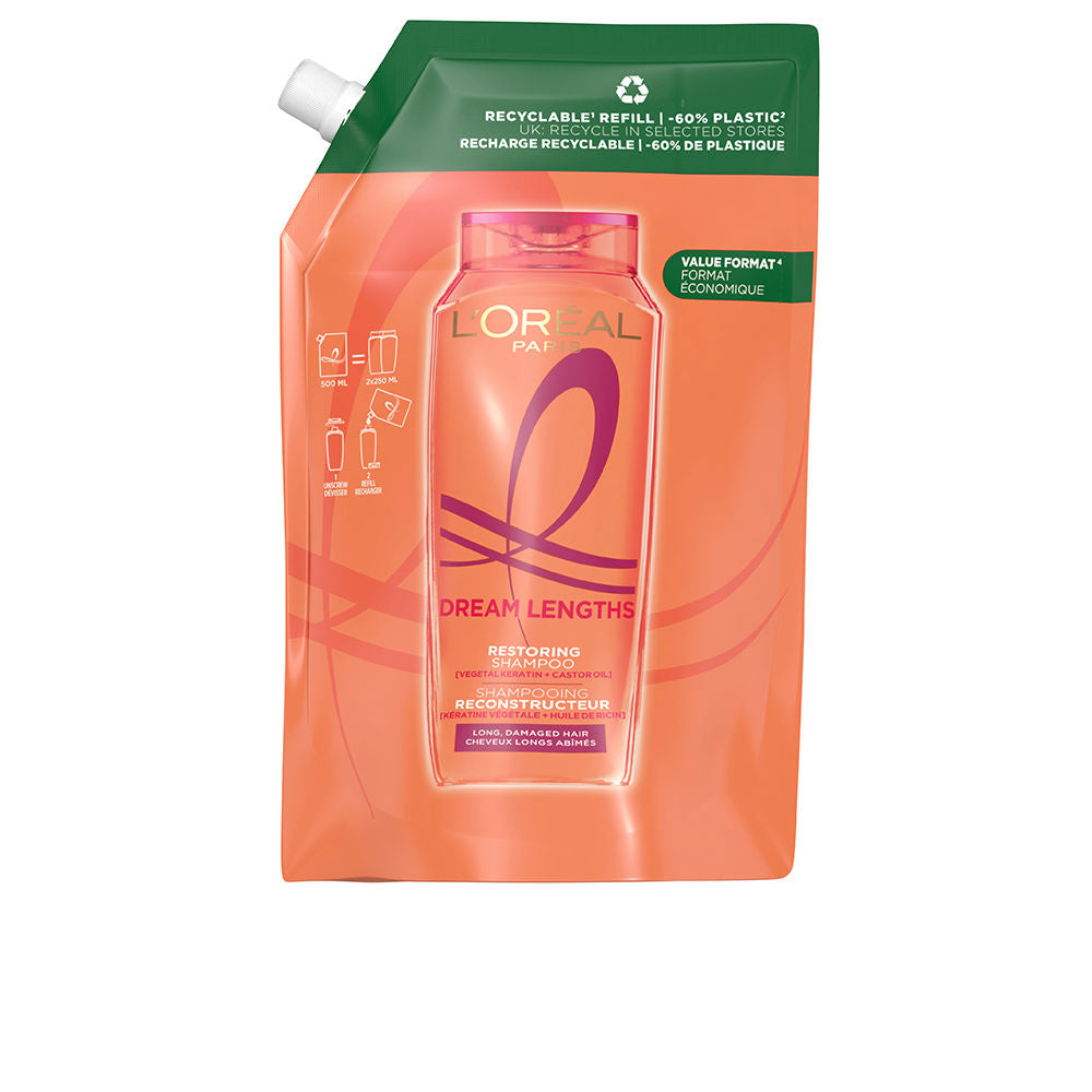 L'ORÉAL PARIS ELVIVE DREAM LONG reconstructive shampoo refill eco pack 500 ml