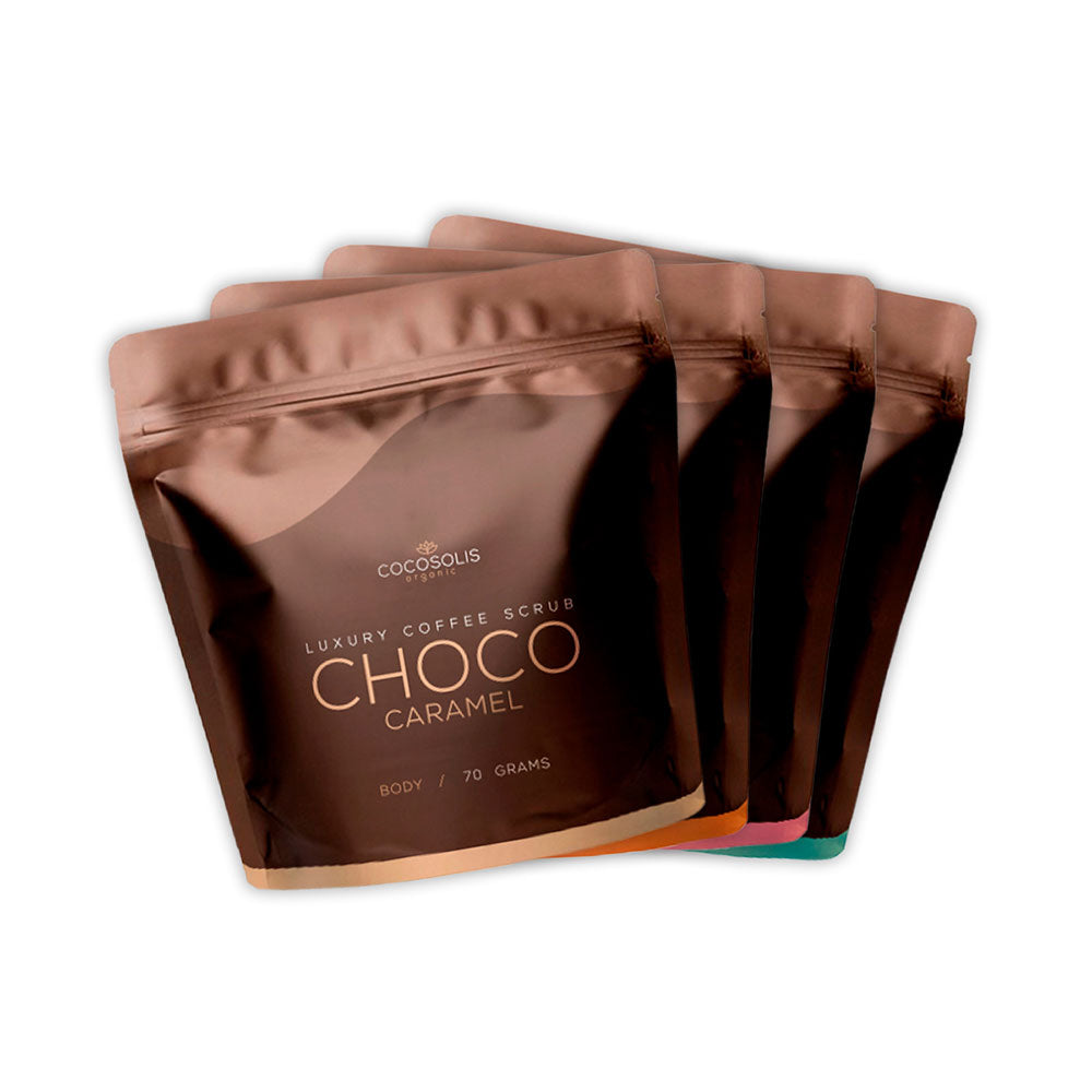 COCOSOLIS LUXURY COFFEE SCRUB BOX set 4 pz
