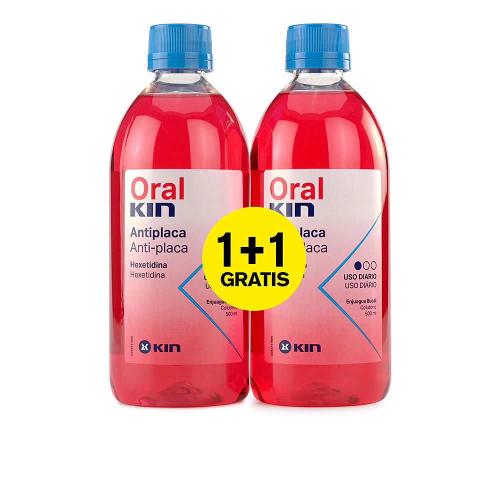 ORALKIN ENJUAGUE BUCAL ANTI-PLACA set 2 pz