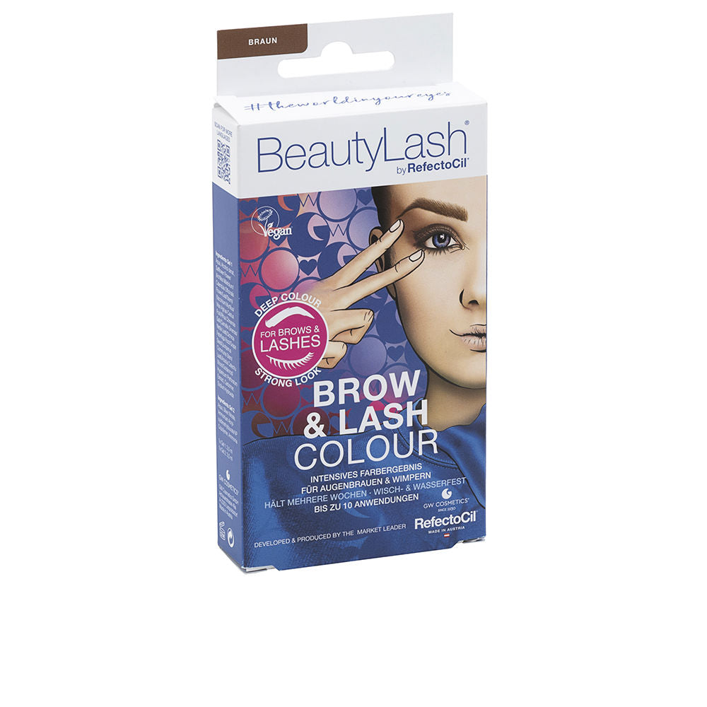REFECTOCIL BEAUTYLASH BROW &amp; LASH COLOUR eyebrow and eyelash tint kit #Medium Brown 1 unit