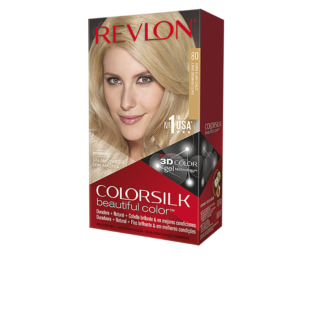 REVLON MASS MARKET COLORSILK tinte #80-rubio claro cenizo 1 u