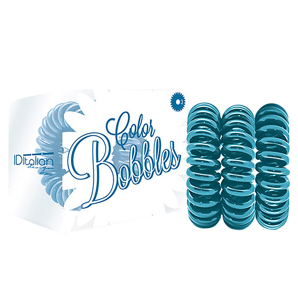 ID ITALIAN COLOR BOBBLES hair tie #turquoise 3 u