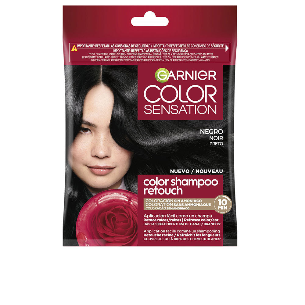 GARNIER COLOR SENSATION tone on tone color shampoo #1.0-black 1 u
