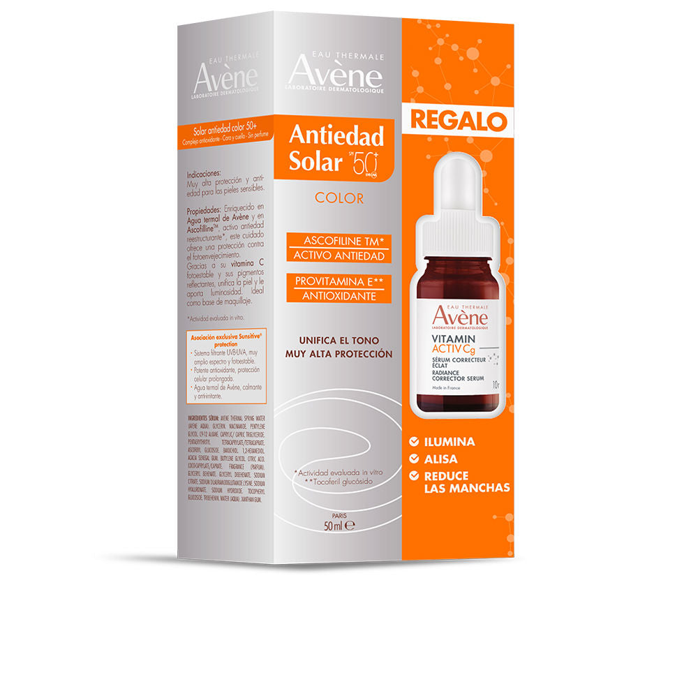 AVÈNE SOLAIRE ANTI-AGING WITH COLOR SPF 50+ 2-pack