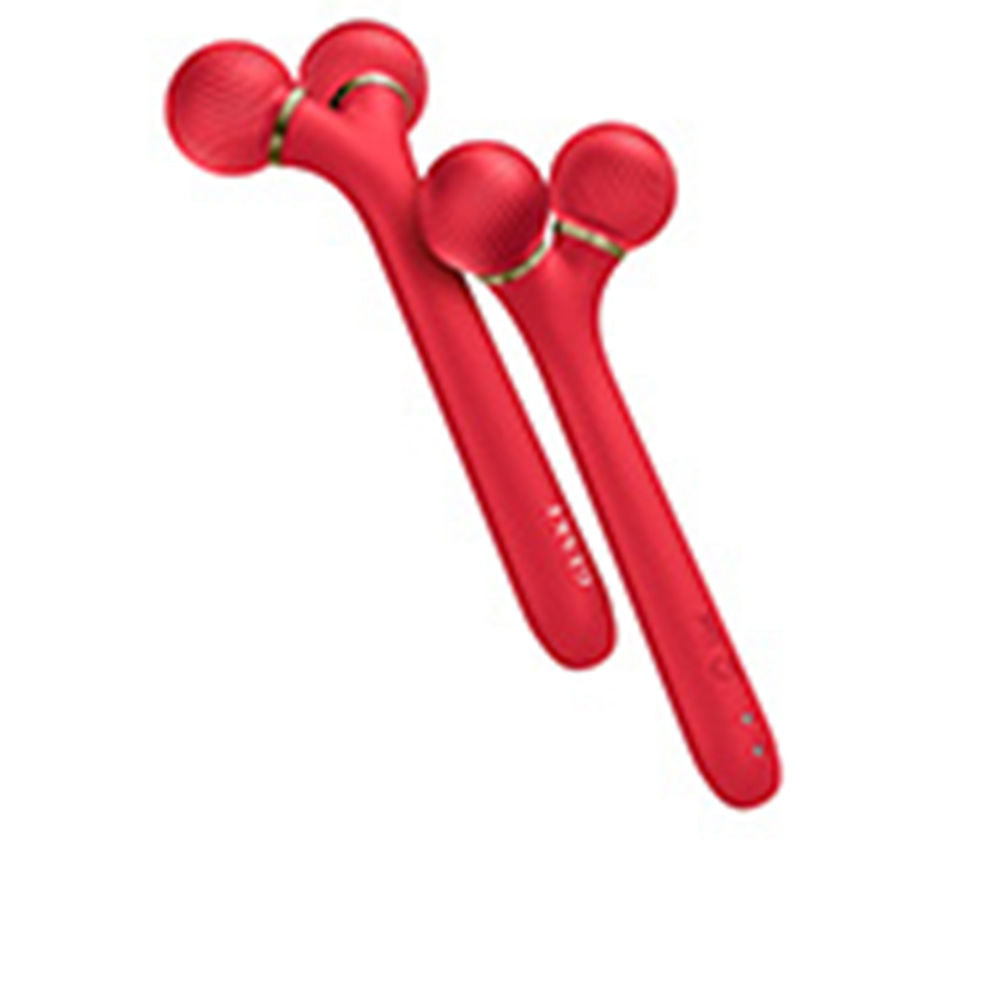GESKE SMART APP GUIDED 4-in-1 Sonic Facial Roller #Red 1 unit