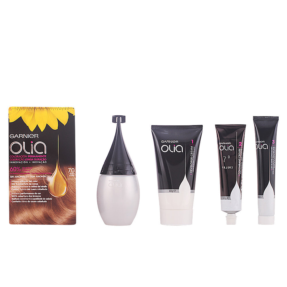 GARNIER OLIA coloración permanente sin amoniaco #7.0-rubio 1 u