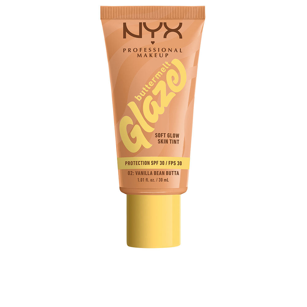 NYX PROFESSIONAL MAKE UP BUTTERMELT GLAZE sunscreen tint + SPF30 #02-Vanilla Bean Butta 30 ml