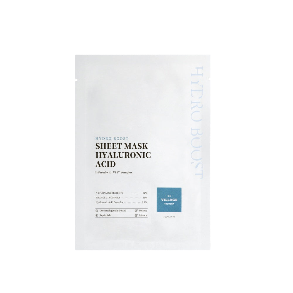 VILLAGE 11 HYDRO BOOST sheet mask hyaluronic acid 23 gr