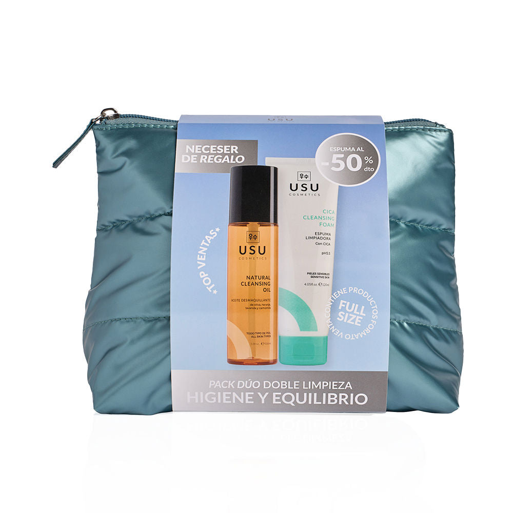 USU COSMETICS K-BEAUTY EASY CLEANSING ROUTINE 2-piece CASE