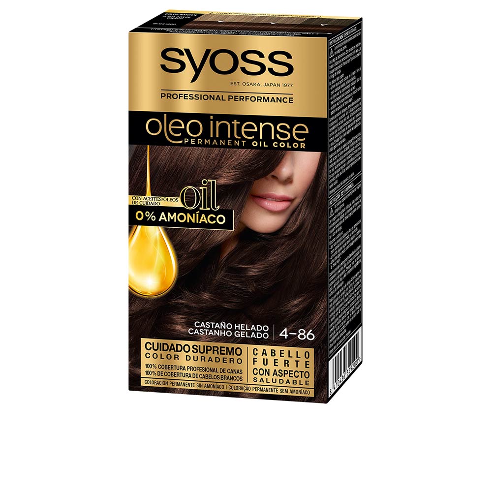 SYOSS OLEO INTENSE ammonia-free hair color #4.86-ice brown 5 pcs