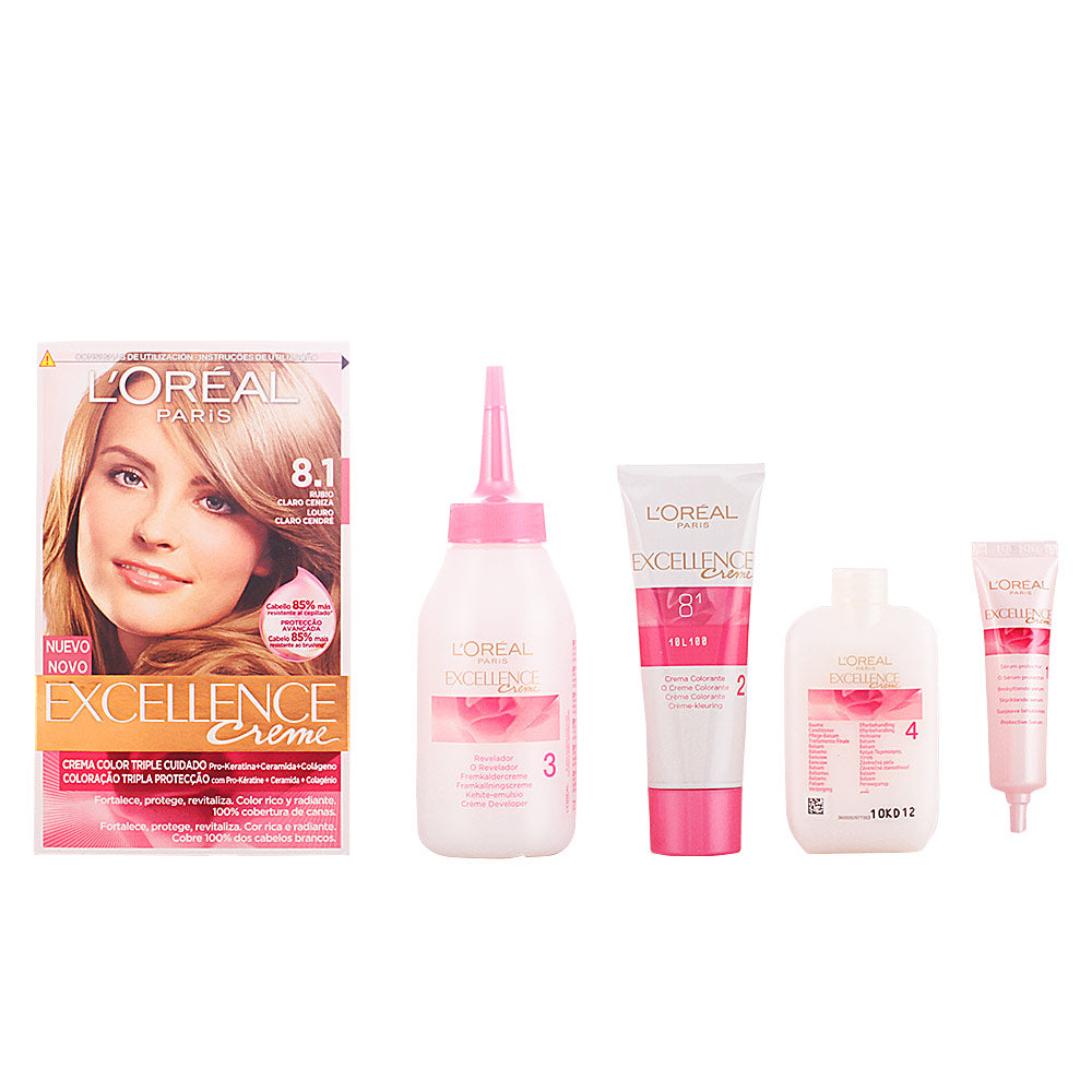 L'ORÉAL PARIS EXCELLENCE Creme dye #8.1-light ash blonde 192 ml