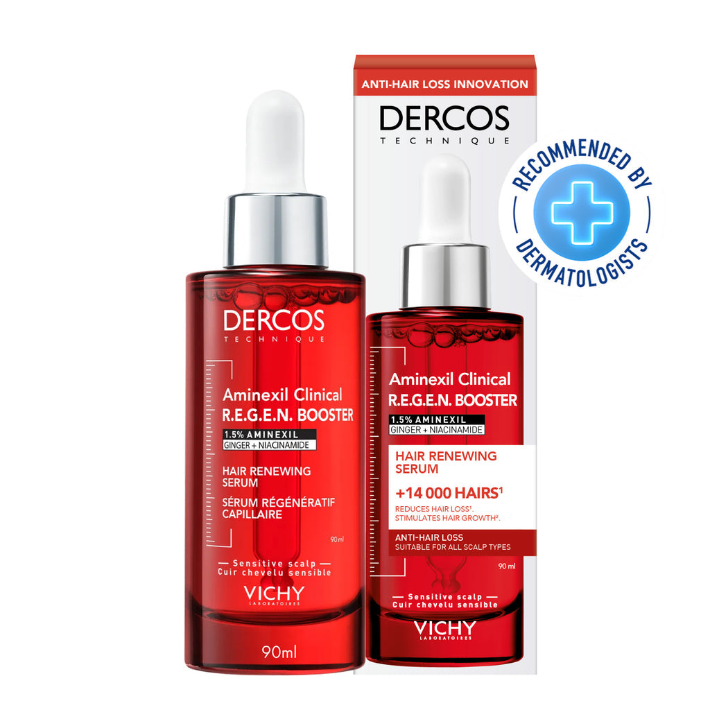 VICHY DERCOS AMINEXIL CLINICAL REGEN booster serum anti-hair loss and hair regeneration 90 ml