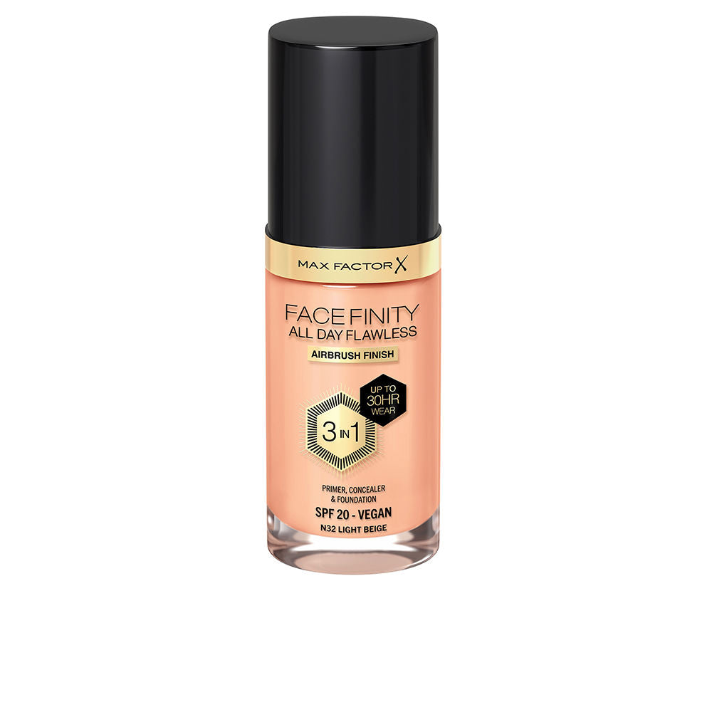 MAX FACTOR FACEFINITY 3IN1 primer, concealer &amp; foundation #32-light beige 30 ml