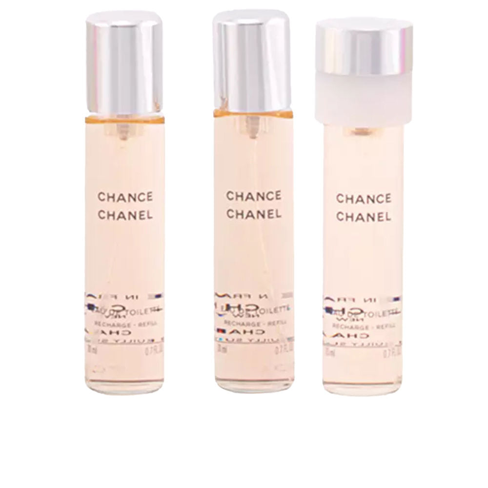 CHANEL CHANCE eau de toilette spray twist & spray 3 refills 3 x 20 ml