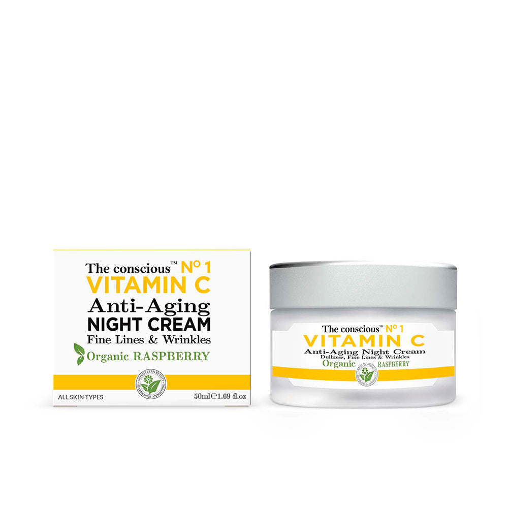 THE CONSCIOUS™ VITAMIN C anti-aging night cream organic raspberry 50 ml